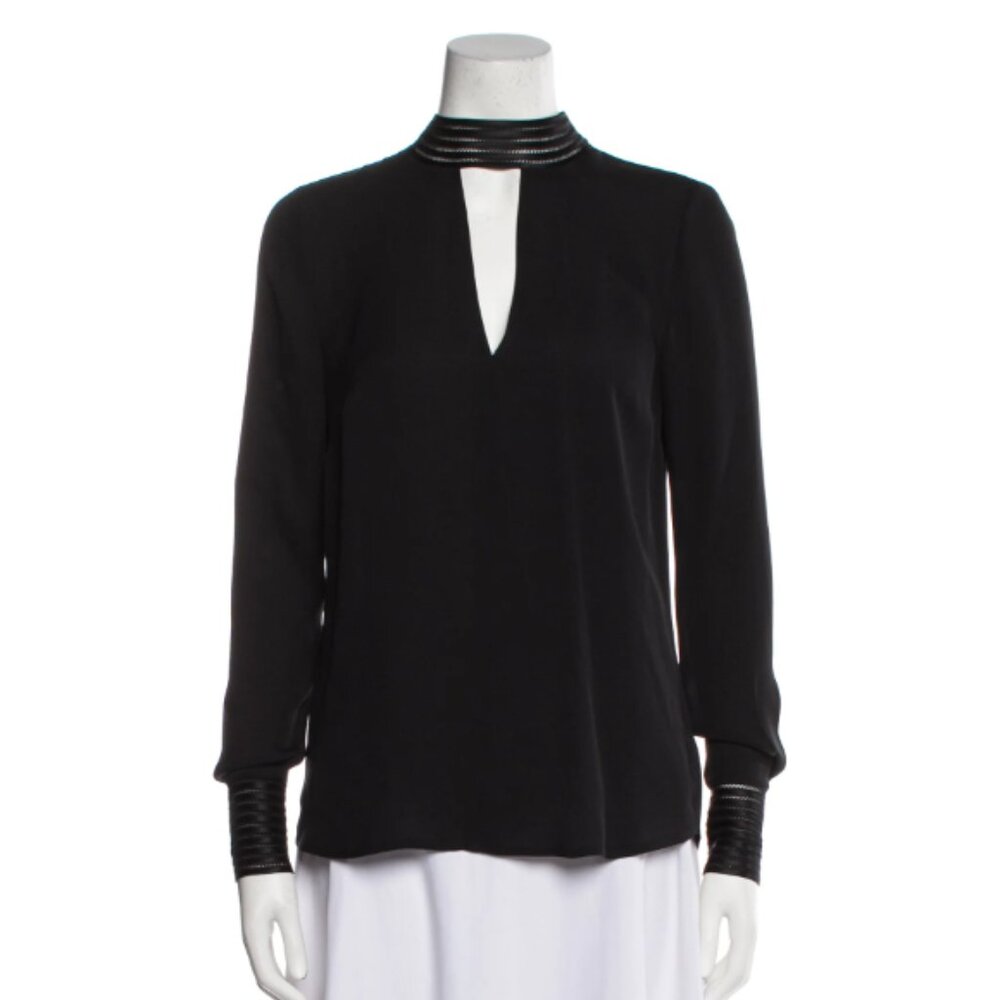 Veronica Beard Silk V-neck blouse size 4